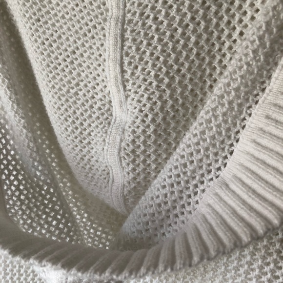 TALBOTS White 100% Cotton Long Cardigan Women’s Size Large Open Front Lo… - Picture 15 of 16